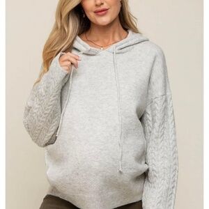 Pink Blush Knitted Hoodie